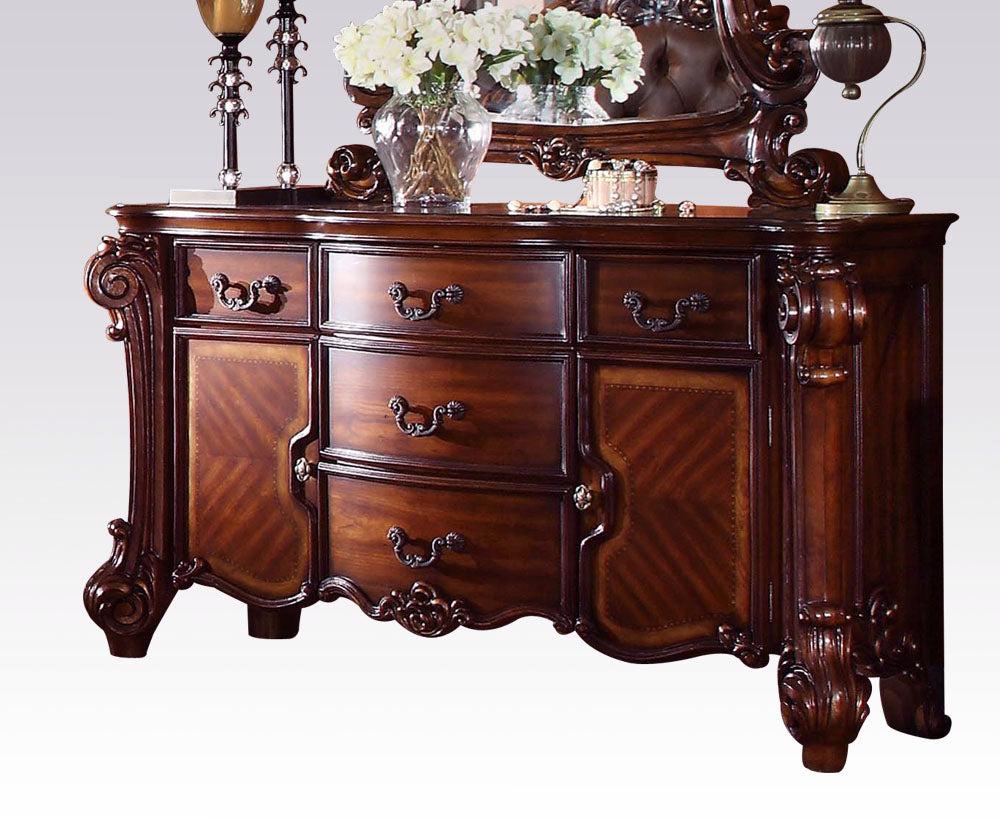 Acme Vendome Traditional Dresser/Server with Four Drawers and Two Doors in Cherry 22005  Half Price Furniture