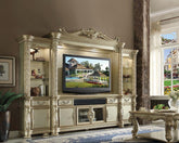 Acme Vendome TV Console in Gold Patina 91313  Half Price Furniture