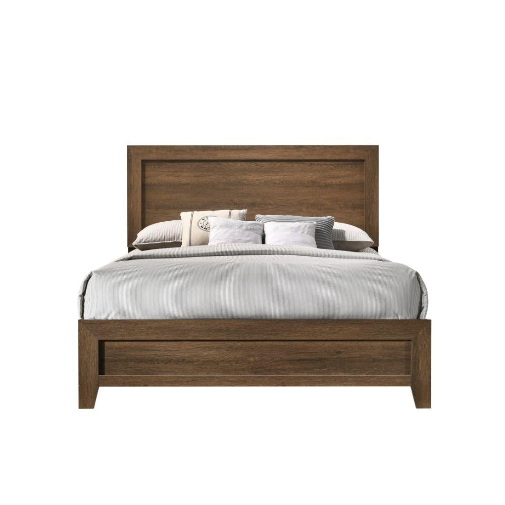 Miquell - Queen Bed - Brown, Light - 84"  Half Price Furniture