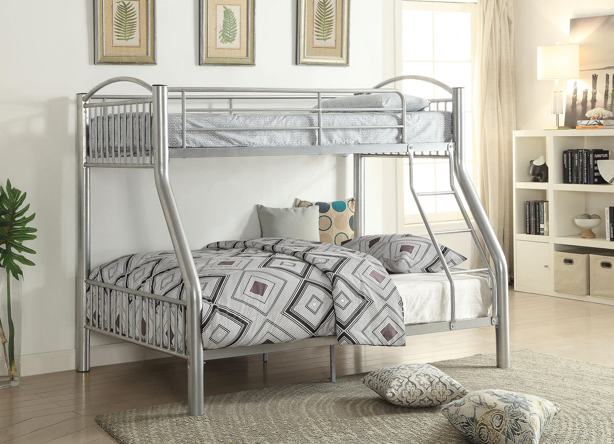 Cayelynn Silver Bunk Bed (Twin/Full)  Half Price Furniture