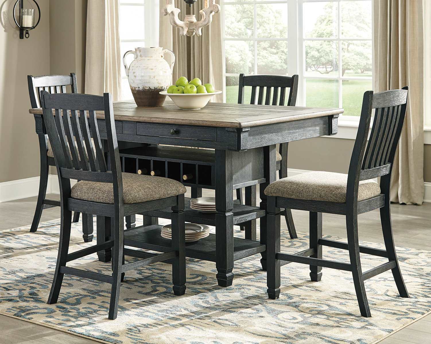 Tyler Creek Counter Height Dining Set - Dining Room Set - Half Price Furniture