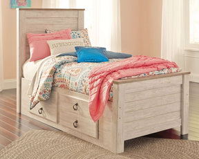 Willowton Bed with 2 Storage Drawers - Half Price Furniture