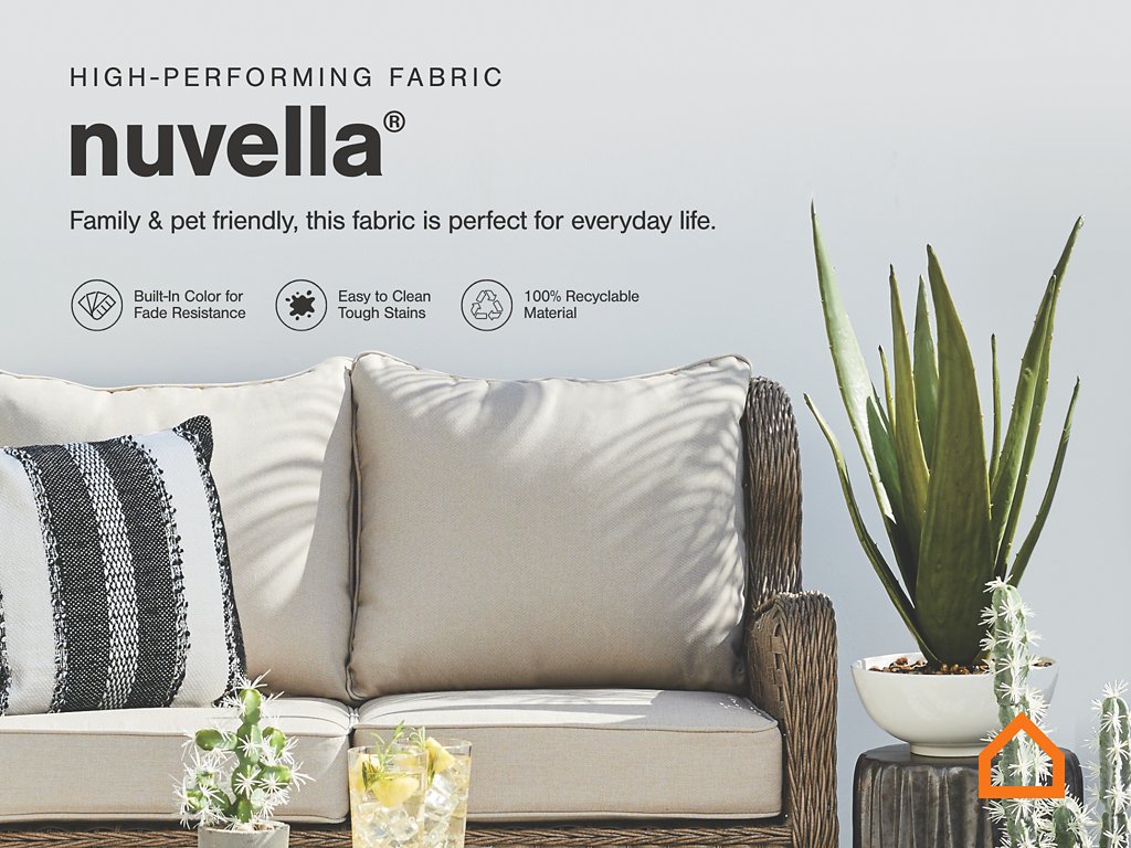 Visola Outdoor Sofa and Loveseat Set - Half Price Furniture