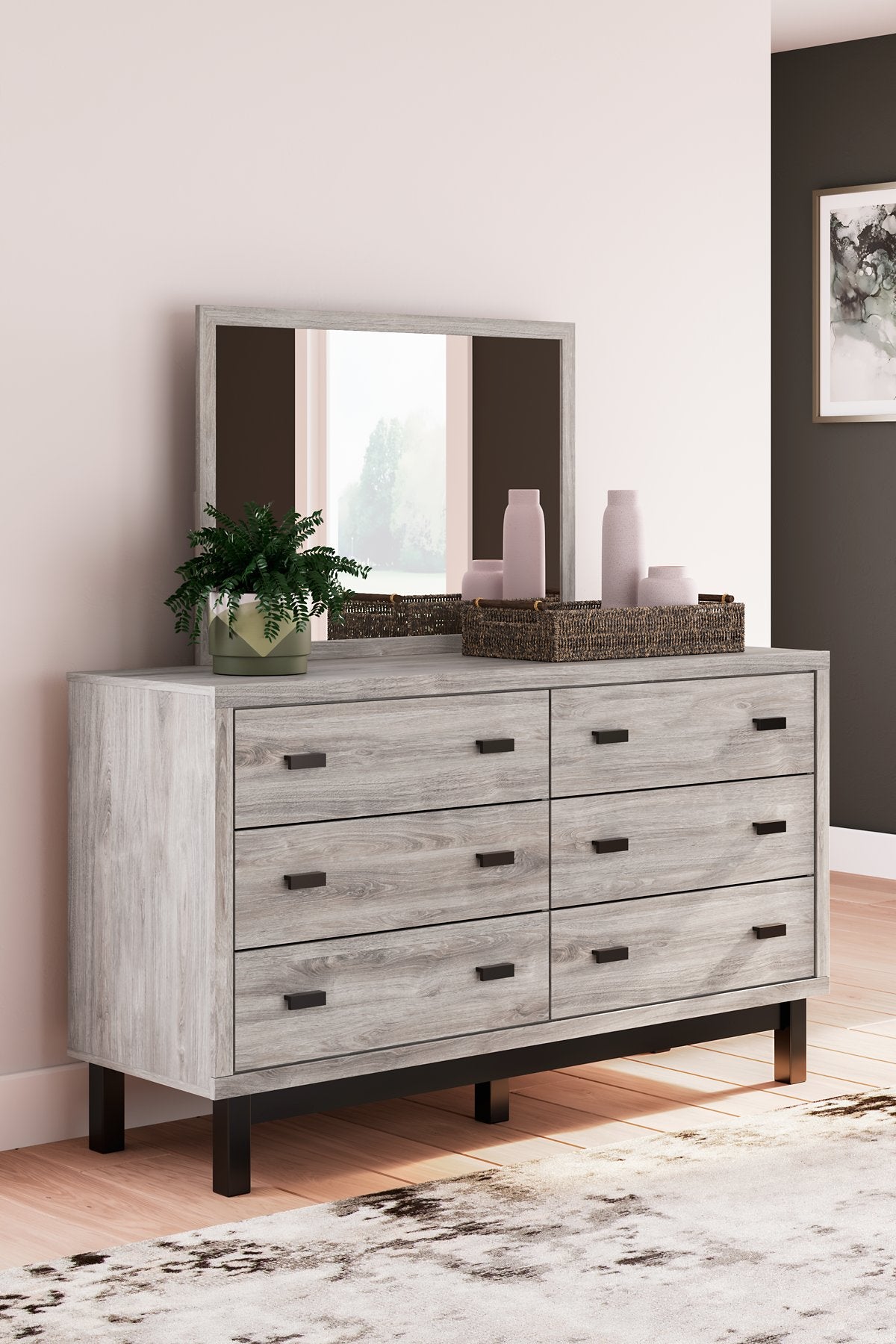 Vessalli Dresser and Mirror - Half Price Furniture