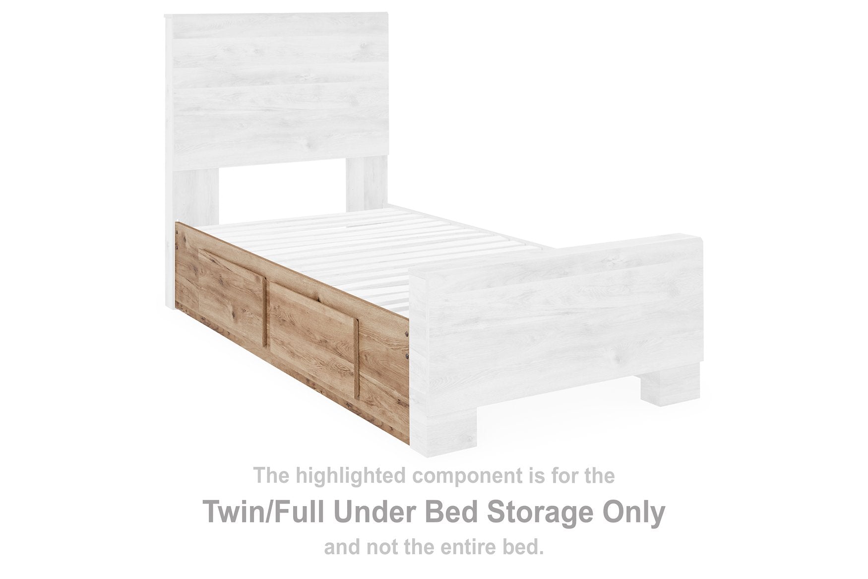 Hyanna Bed with 1 Side Storage - Half Price Furniture