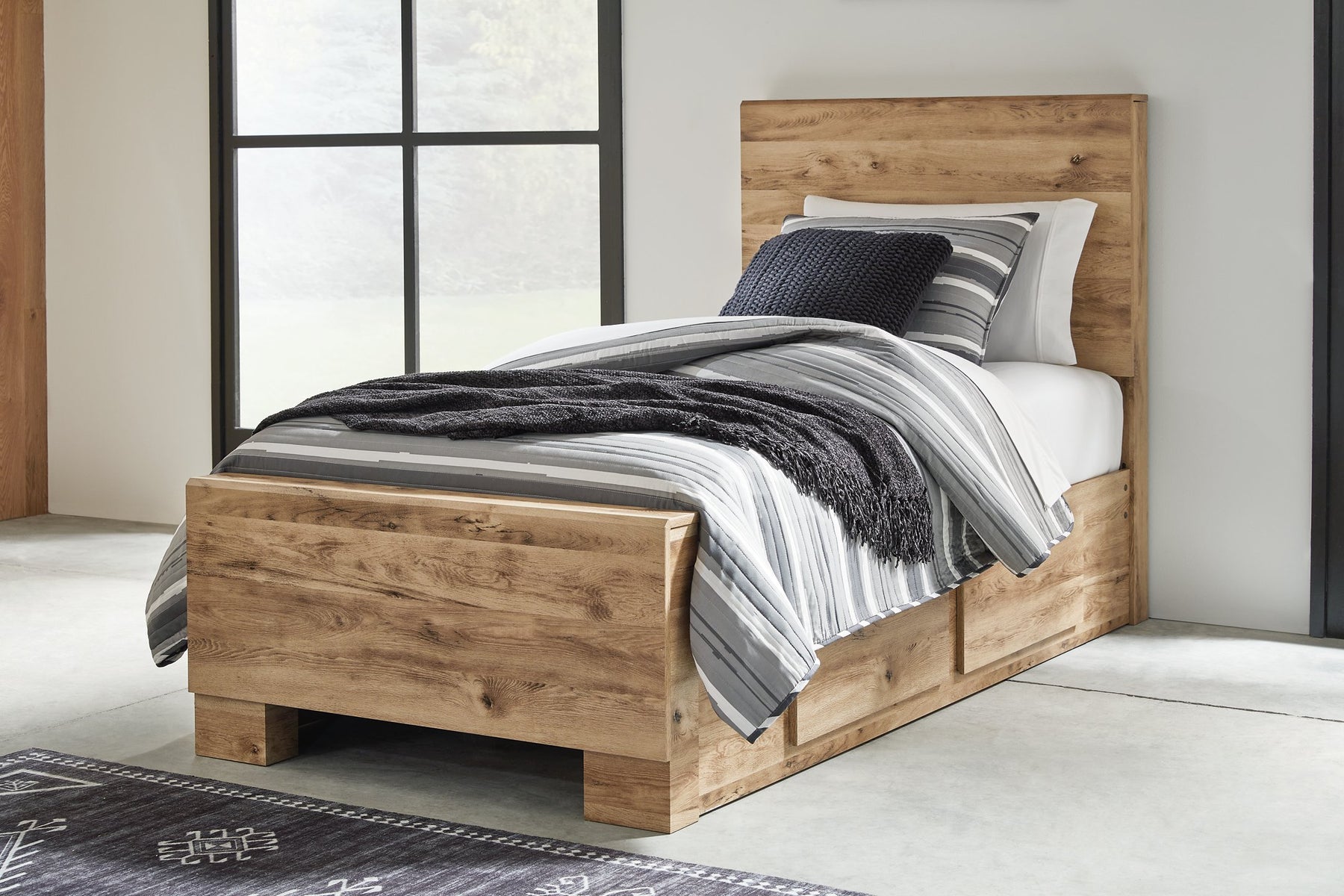 Hyanna Bed with 1 Side Storage - Half Price Furniture