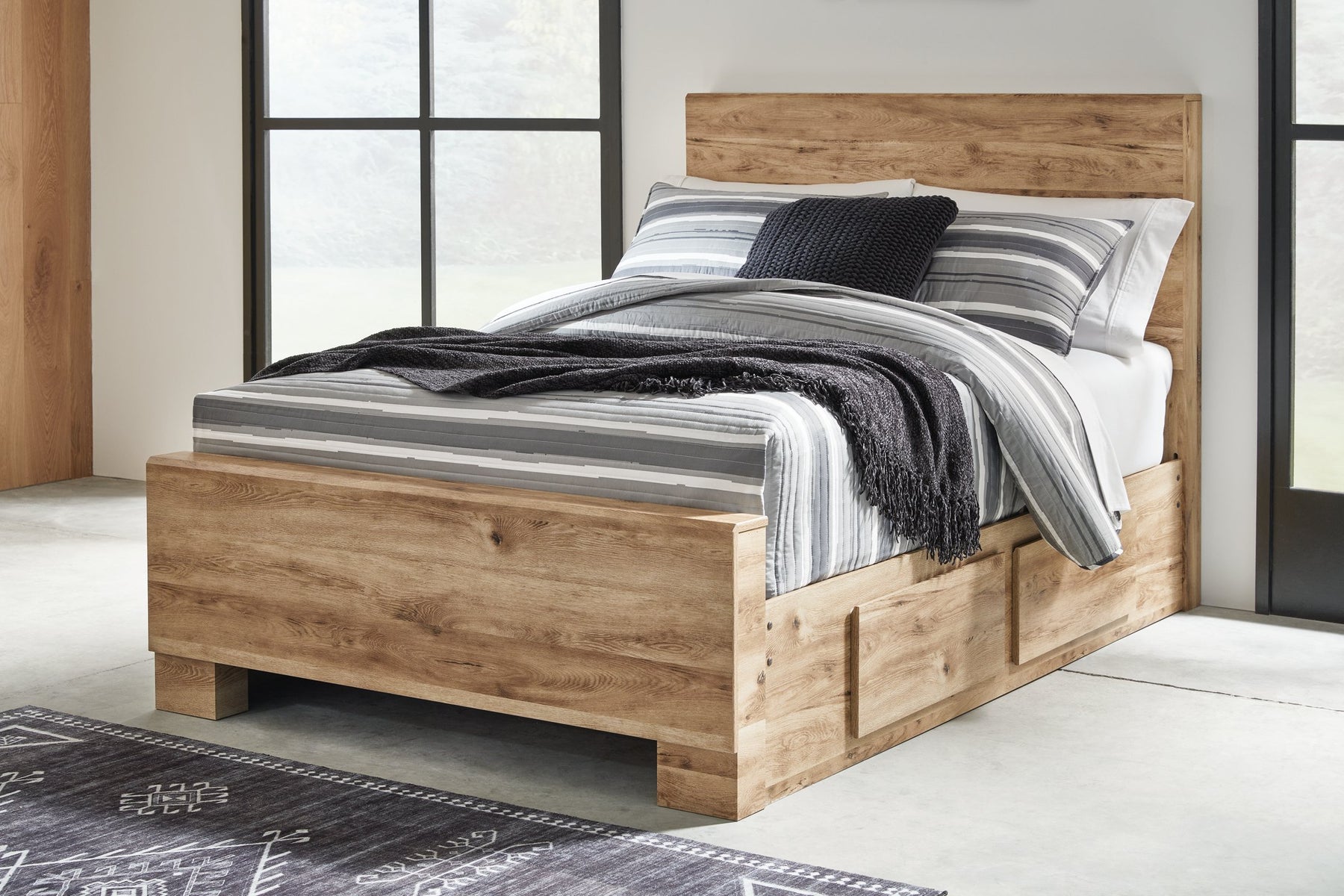 Hyanna Bed with 2 Side Storage - Half Price Furniture