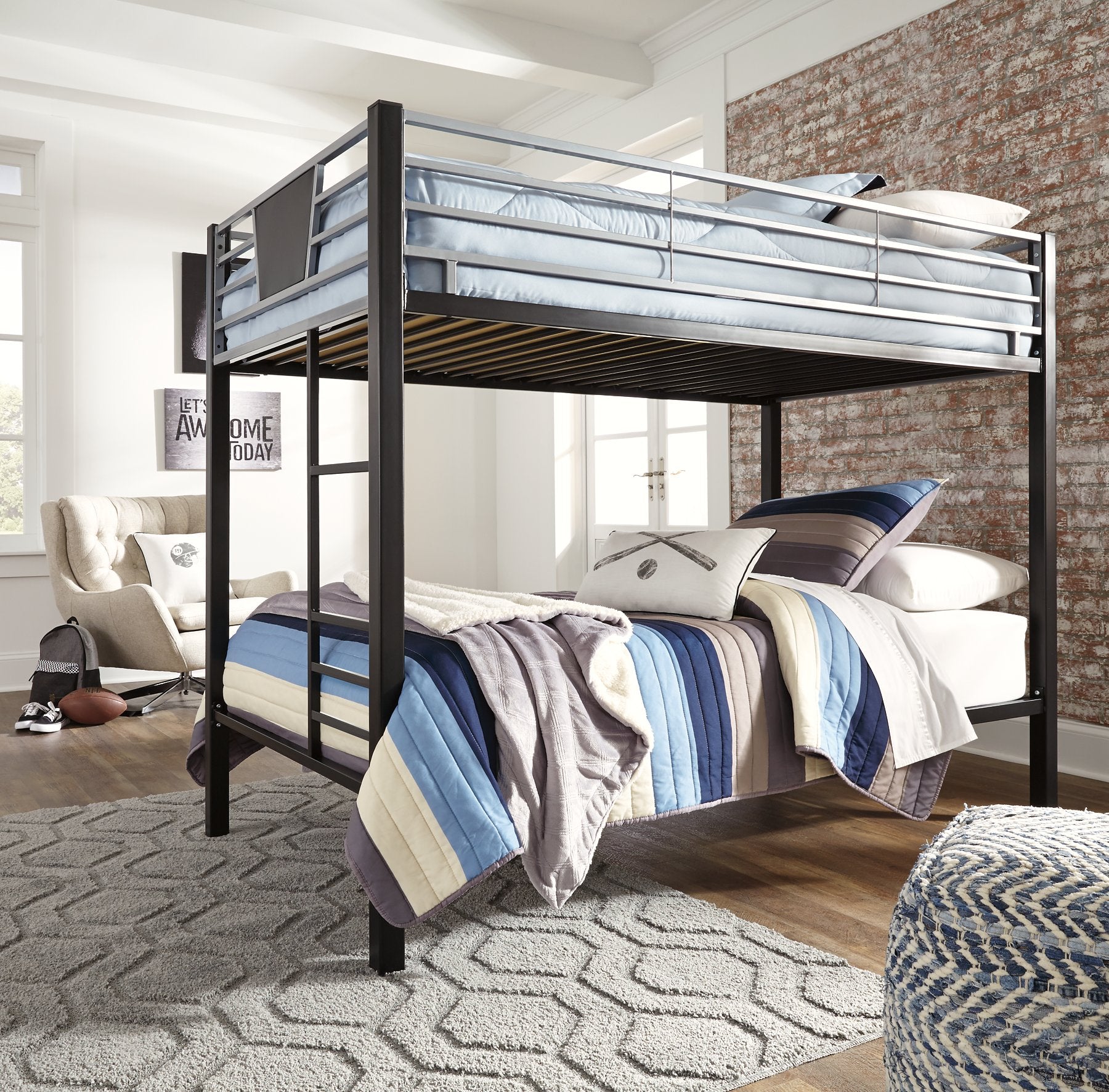 Dinsmore Bunk Bed with Ladder - Half Price Furniture