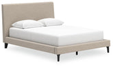 Cielden Upholstered Bed with Roll Slats Half Price Furniture