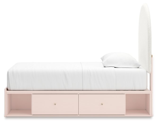 Wistenpine Upholstered Bed with Storage - Bed - Half Price Furniture