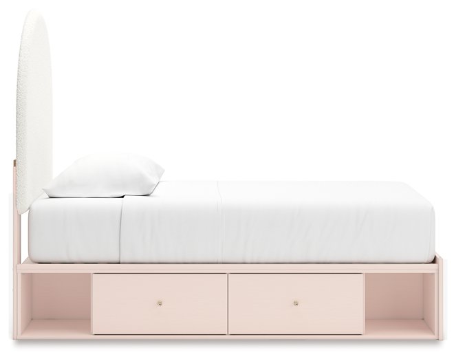 Wistenpine Upholstered Bed with Storage - Bed - Half Price Furniture