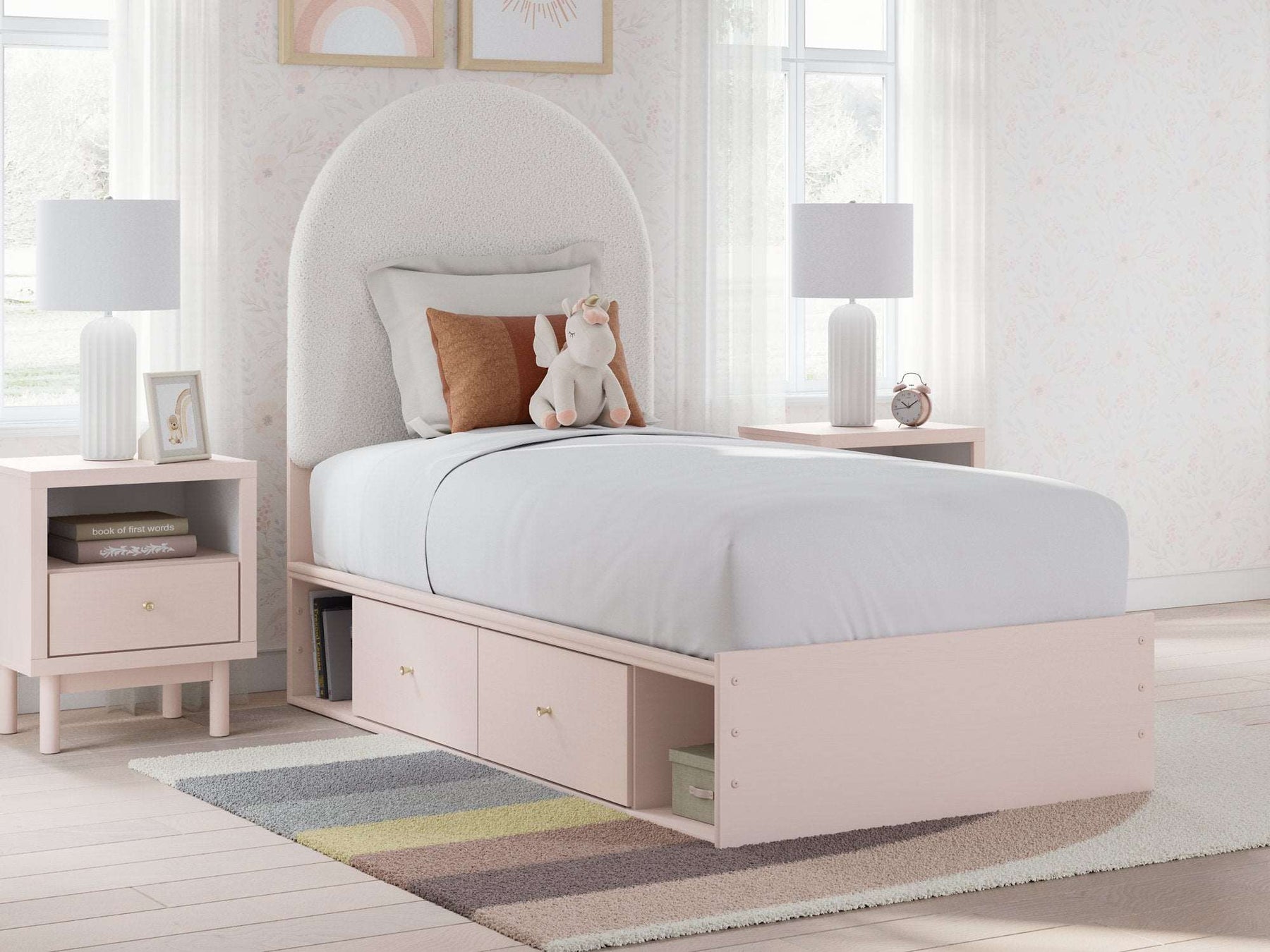 Wistenpine Upholstered Bed with Storage - Half Price Furniture