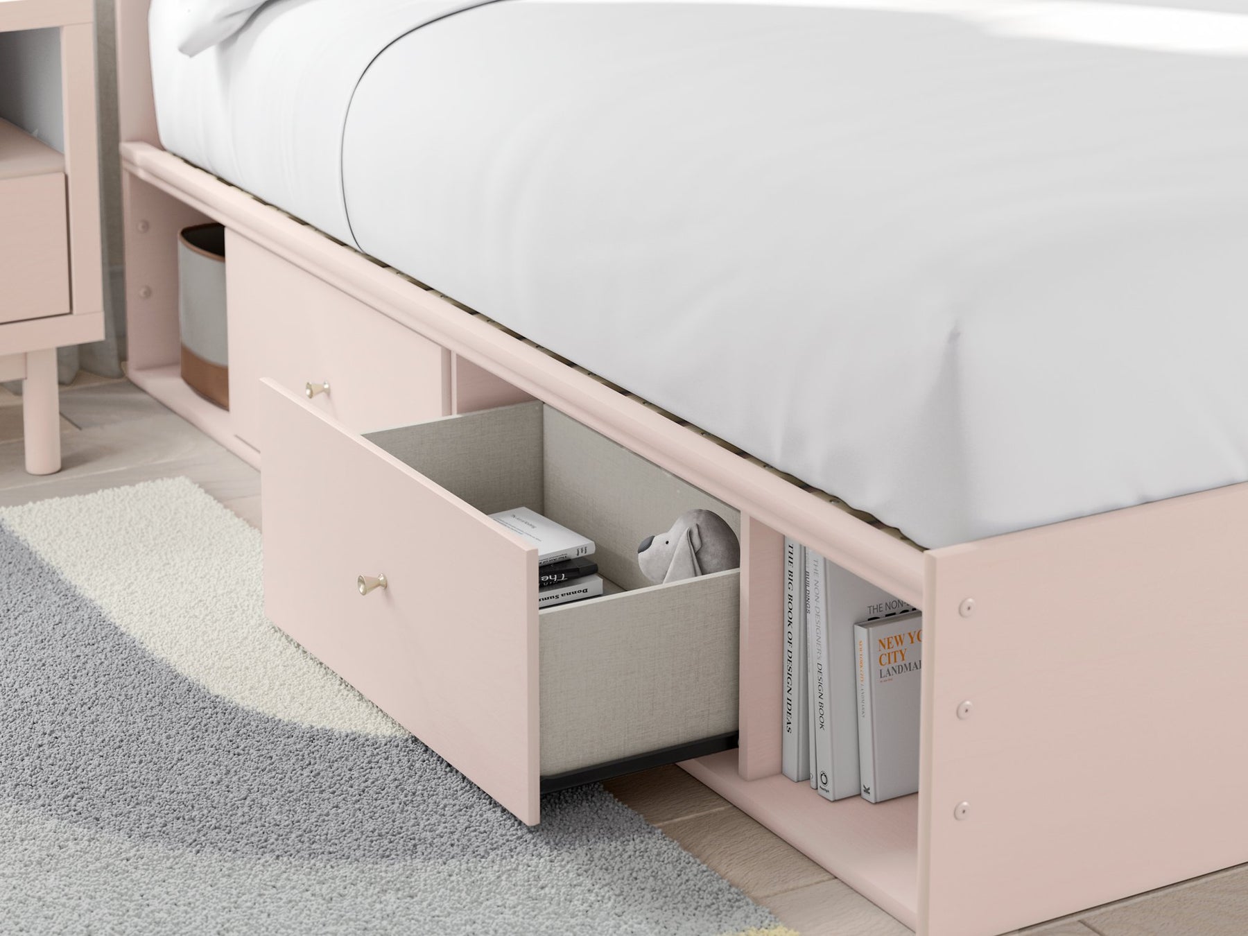 Wistenpine Upholstered Bed with Storage - Half Price Furniture