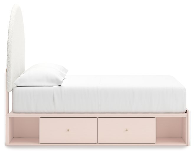 Wistenpine Upholstered Bed with Storage - Half Price Furniture