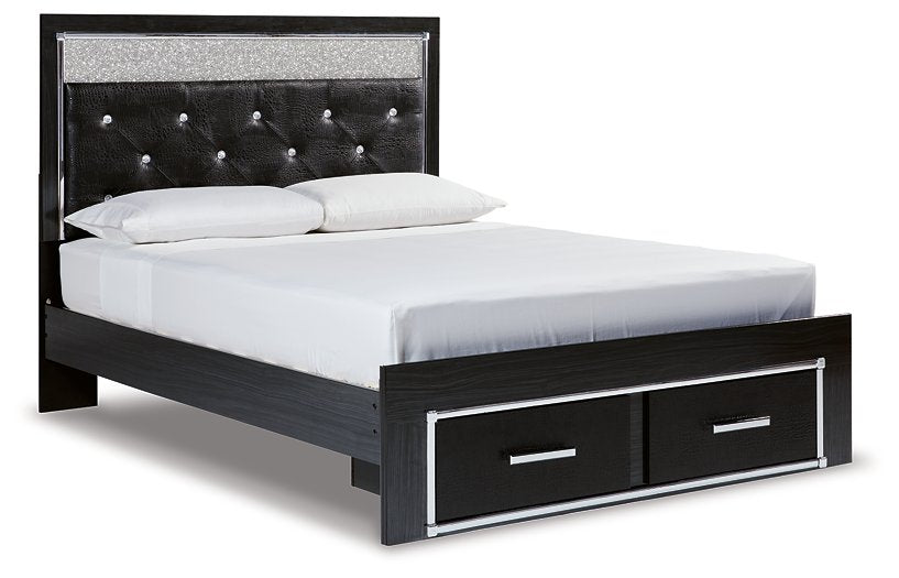 Kaydell Upholstered Panel Storage Bed Half Price Furniture