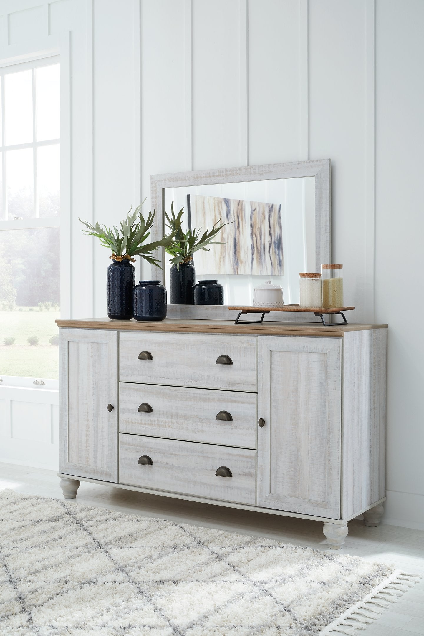 Haven Bay Dresser and Mirror - Half Price Furniture