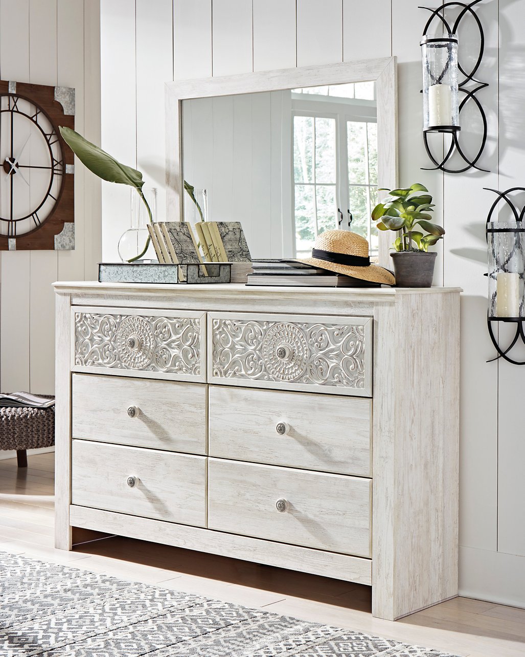 Paxberry Dresser and Mirror - Half Price Furniture