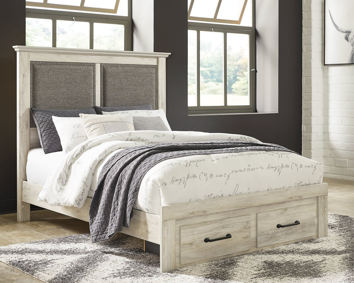 Cambeck Upholstered Panel Storage Bed - Bed - Half Price Furniture