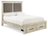 Cambeck Upholstered Panel Storage Bed Half Price Furniture