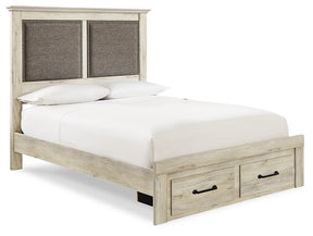 Cambeck Upholstered Panel Storage Bed Half Price Furniture