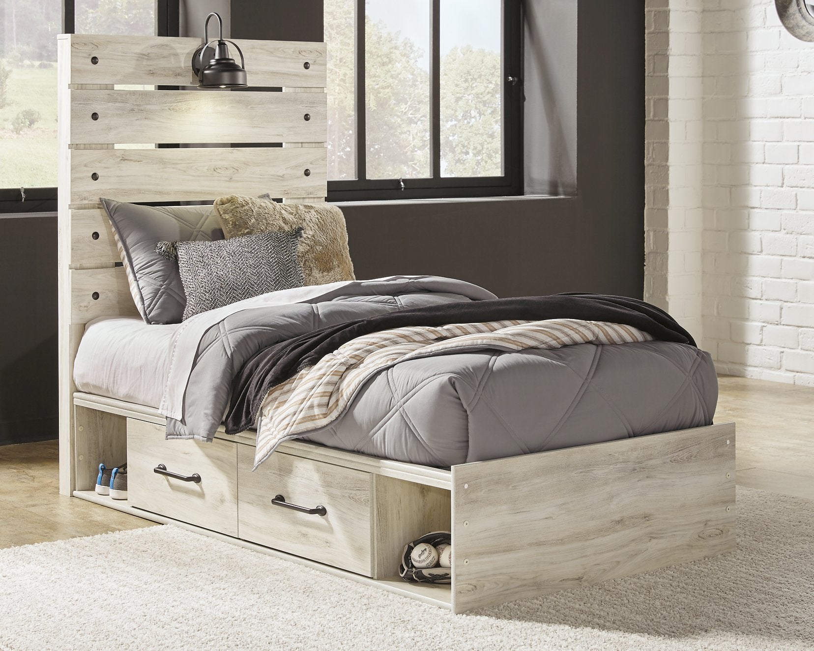 Cambeck Bed with 2 Storage Drawers - Half Price Furniture