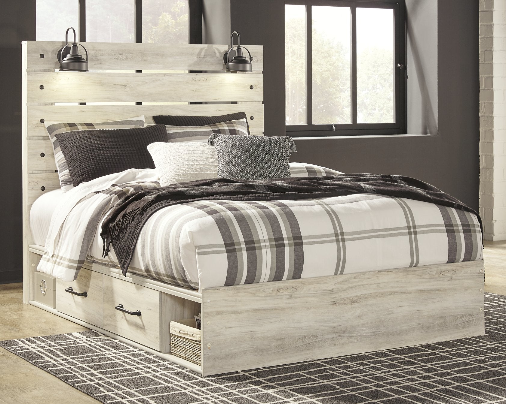 Cambeck Bed with 2 Storage Drawers - Half Price Furniture