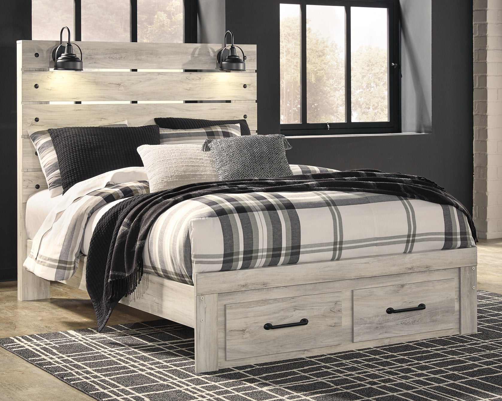 Cambeck Bed with 2 Storage Drawers - Half Price Furniture