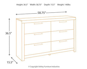 Derekson Dresser and Mirror - Half Price Furniture