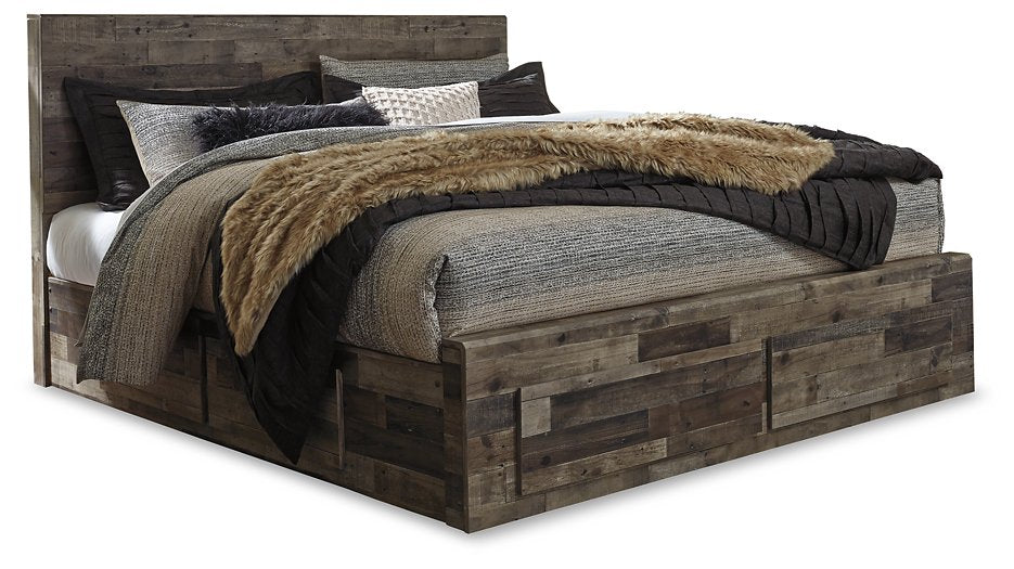 Derekson Bed with 6 Storage Drawers Half Price Furniture