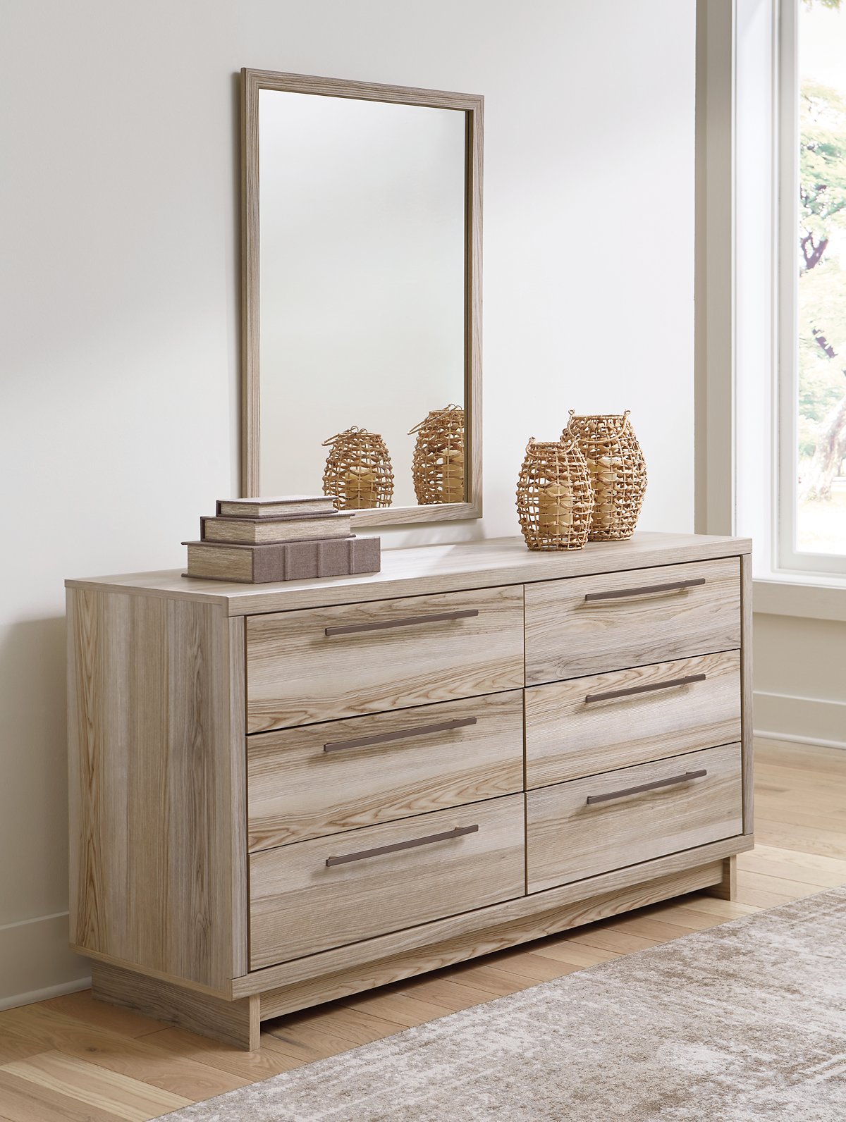 Hasbrick Dresser and Mirror - Half Price Furniture