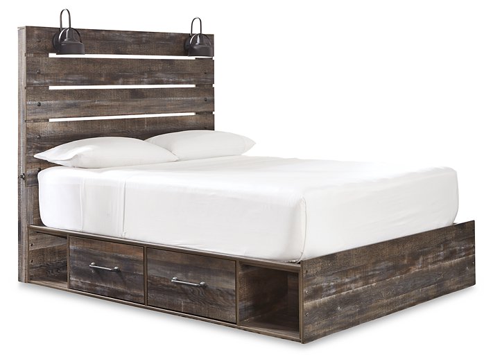 Drystan Bed with 4 Storage Drawers - Half Price Furniture