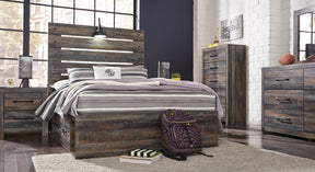 Drystan Bed with 4 Storage Drawers - Half Price Furniture