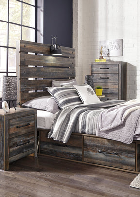 Drystan Bed with 4 Storage Drawers - Half Price Furniture