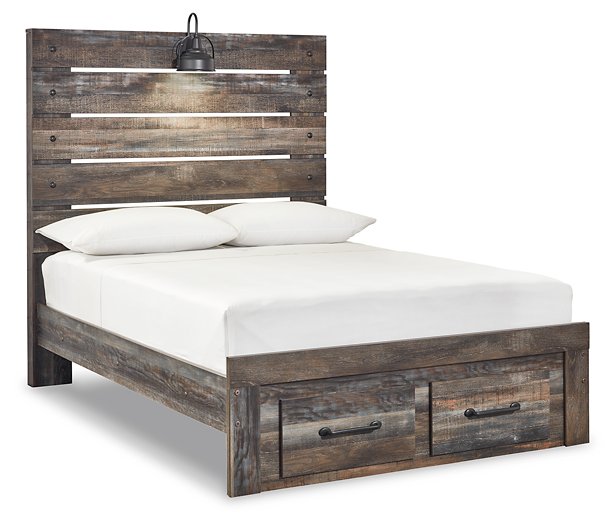 Drystan Bed with 2 Storage Drawers - Half Price Furniture