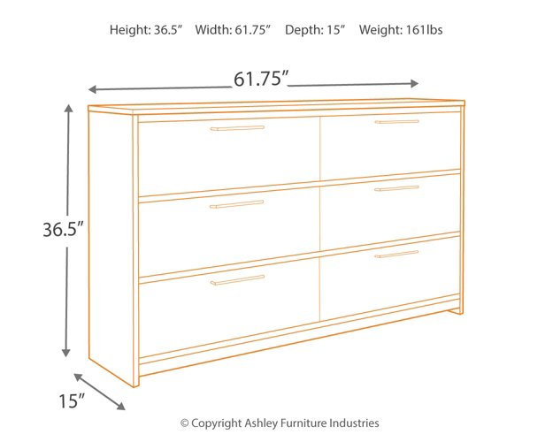 Baystorm Dresser and Mirror - Half Price Furniture