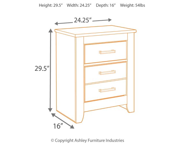 Brinxton Nightstand - Half Price Furniture