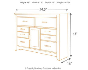 Juararo Dresser and Mirror - Half Price Furniture