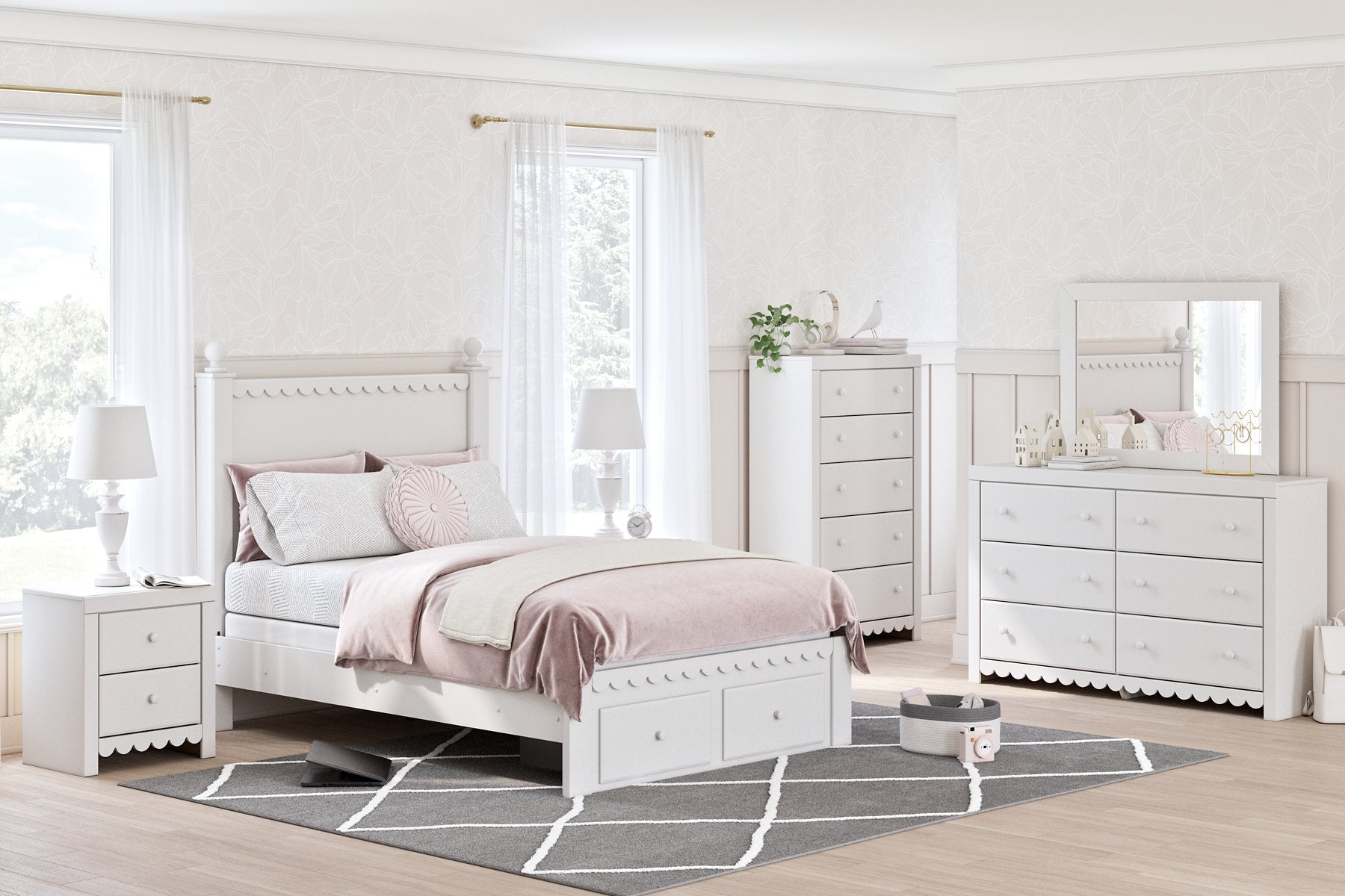 Mollviney Panel Storage Bed - Half Price Furniture