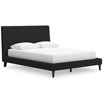 Cadmori Upholstered Bed with Roll Slats Half Price Furniture