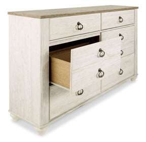 Willowton Dresser and Mirror - Half Price Furniture