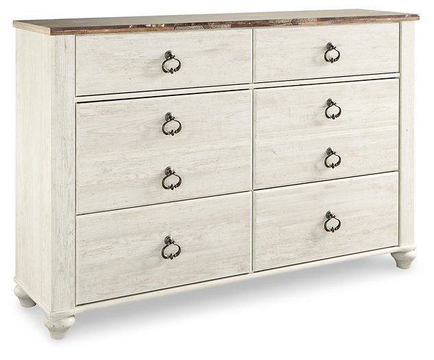 Willowton Dresser and Mirror - Half Price Furniture