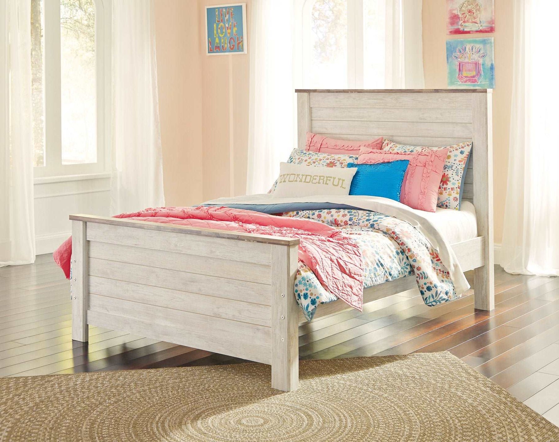 Willowton Bed with 2 Storage Drawers - Half Price Furniture