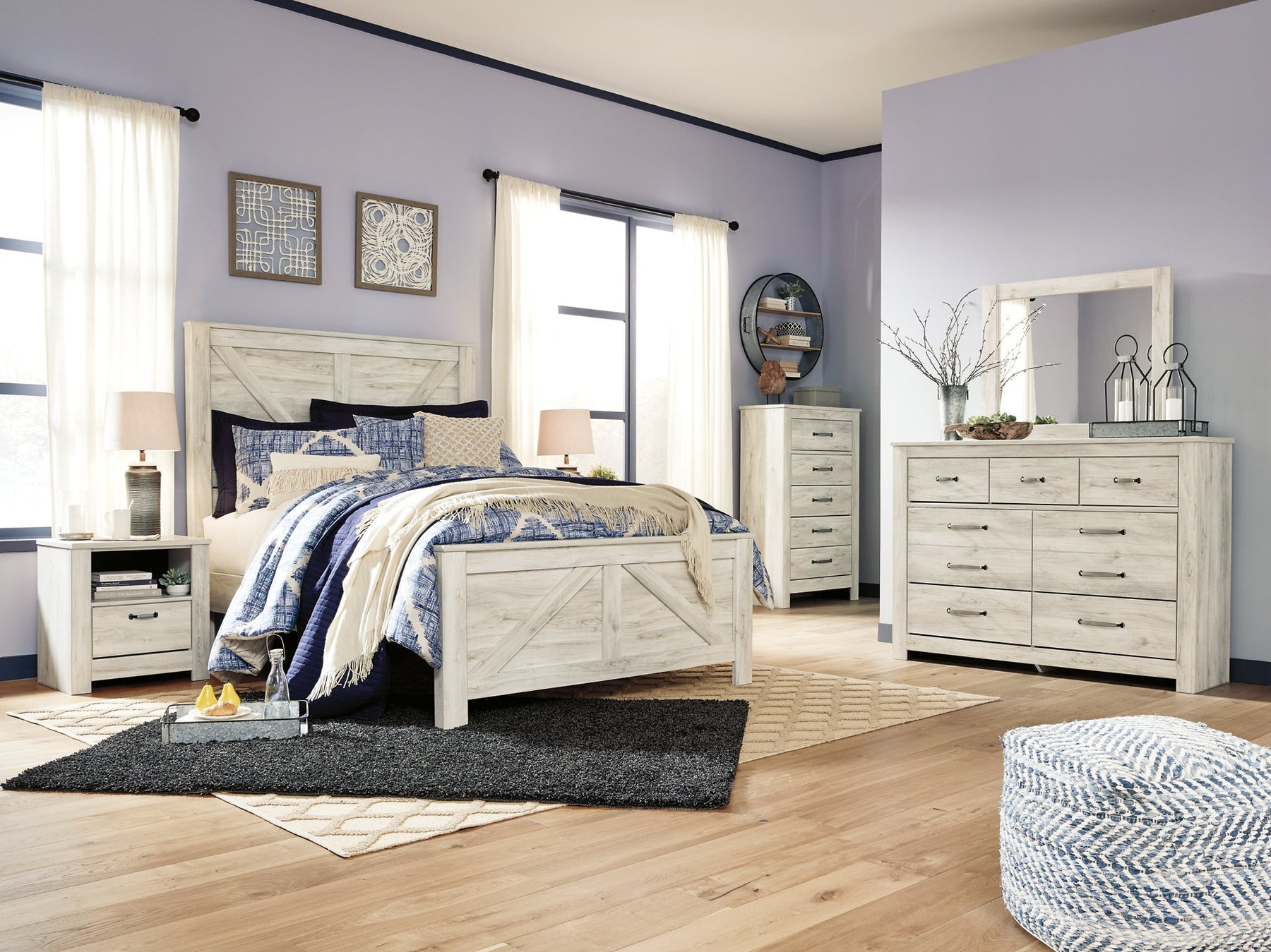 Bellaby Crossbuck Bed - Half Price Furniture