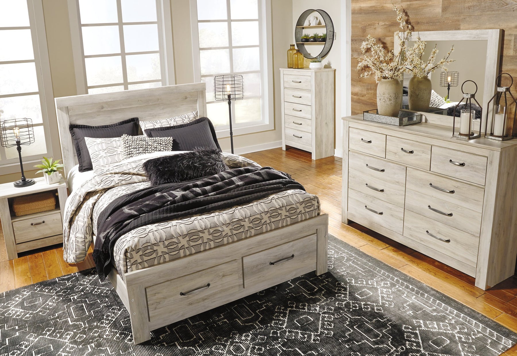 Bellaby Bed with 2 Storage Drawers - Half Price Furniture