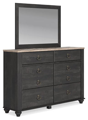 Nanforth Dresser and Mirror Half Price Furniture