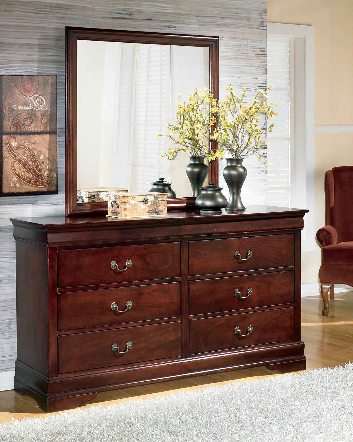 Alisdair Dresser and Mirror - Dresser and Mirror - Half Price Furniture