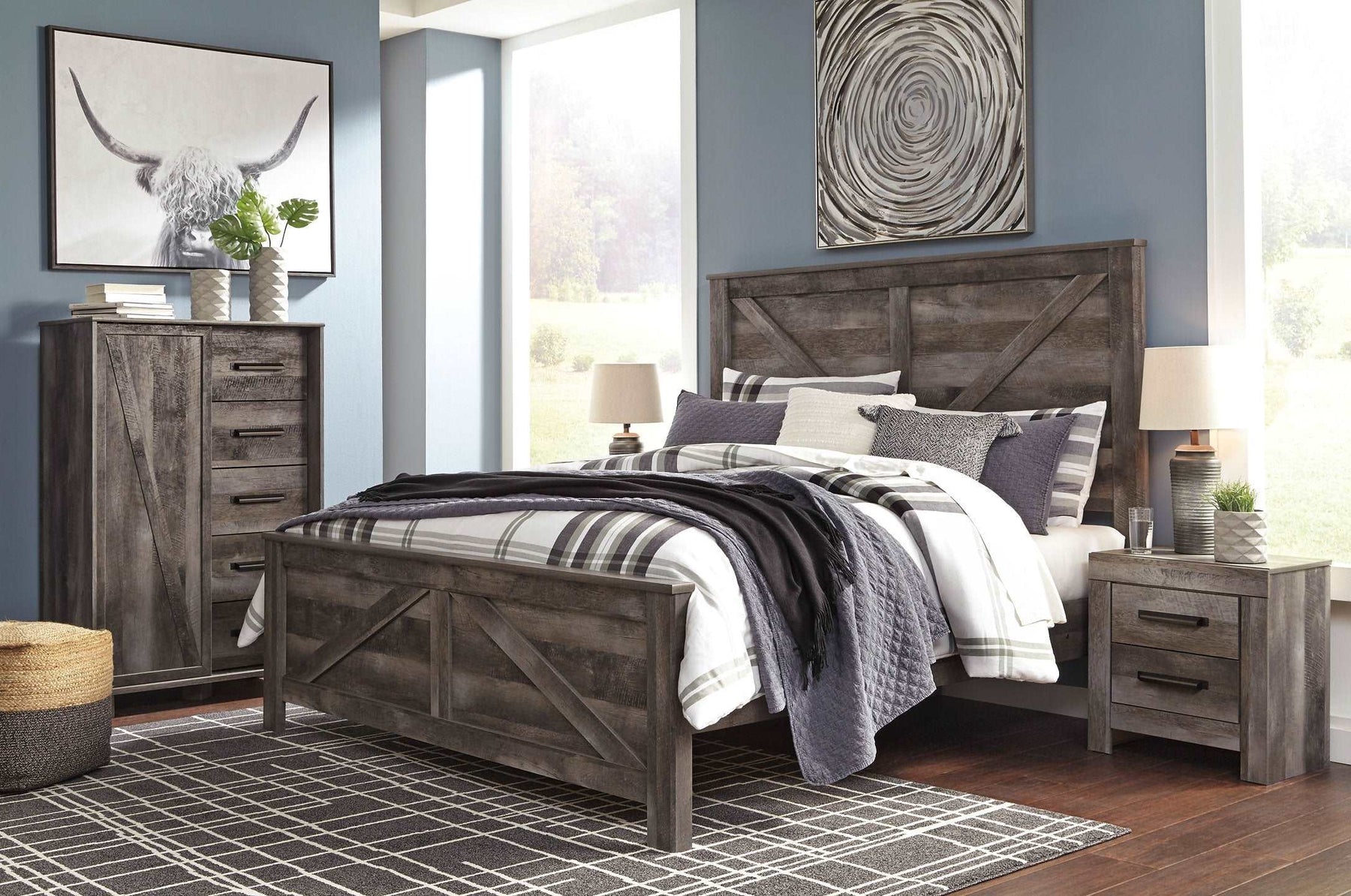 Wynnlow Crossbuck Bed - Half Price Furniture