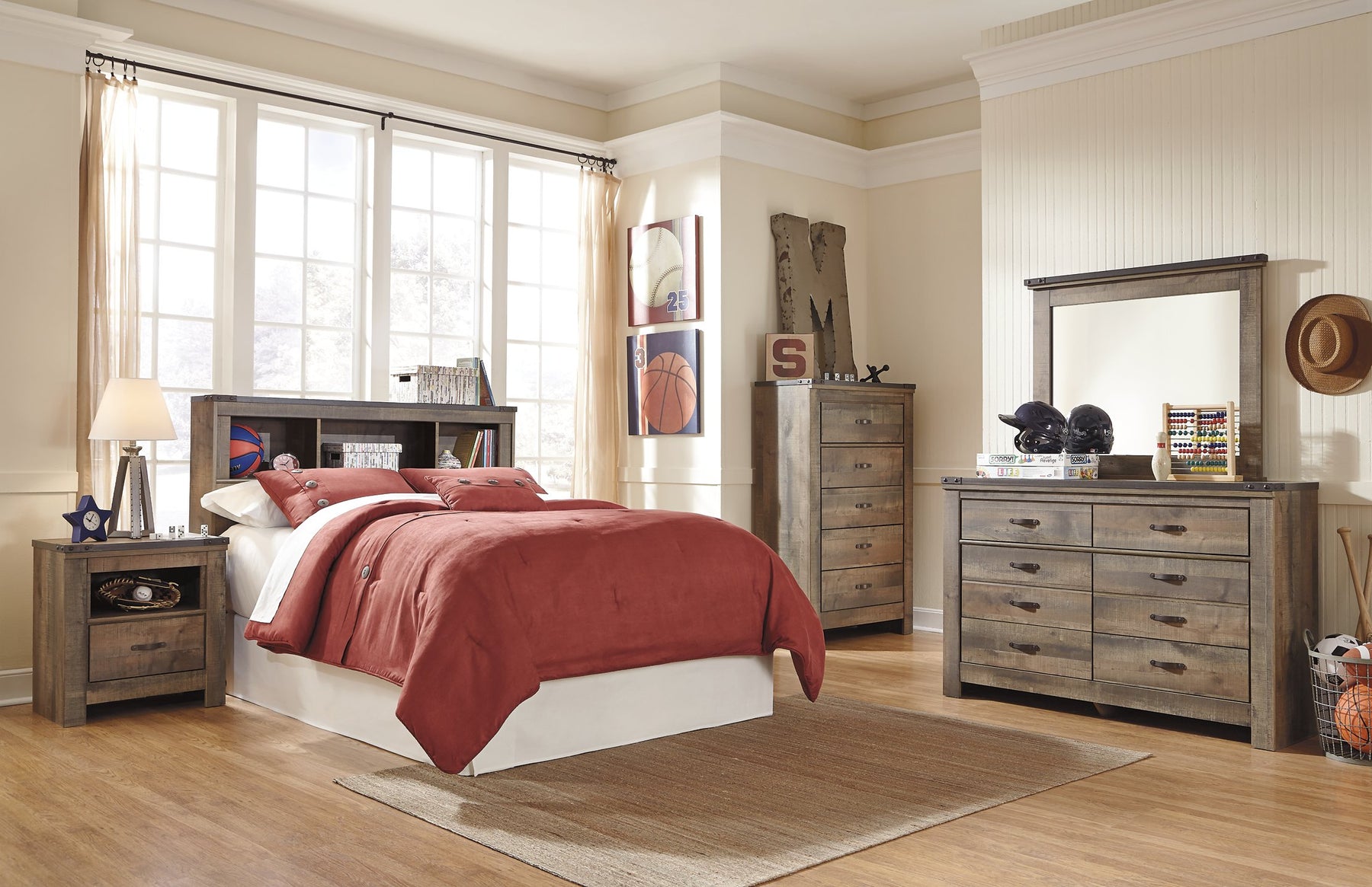 Trinell Bed with 2 Sided Storage - Half Price Furniture