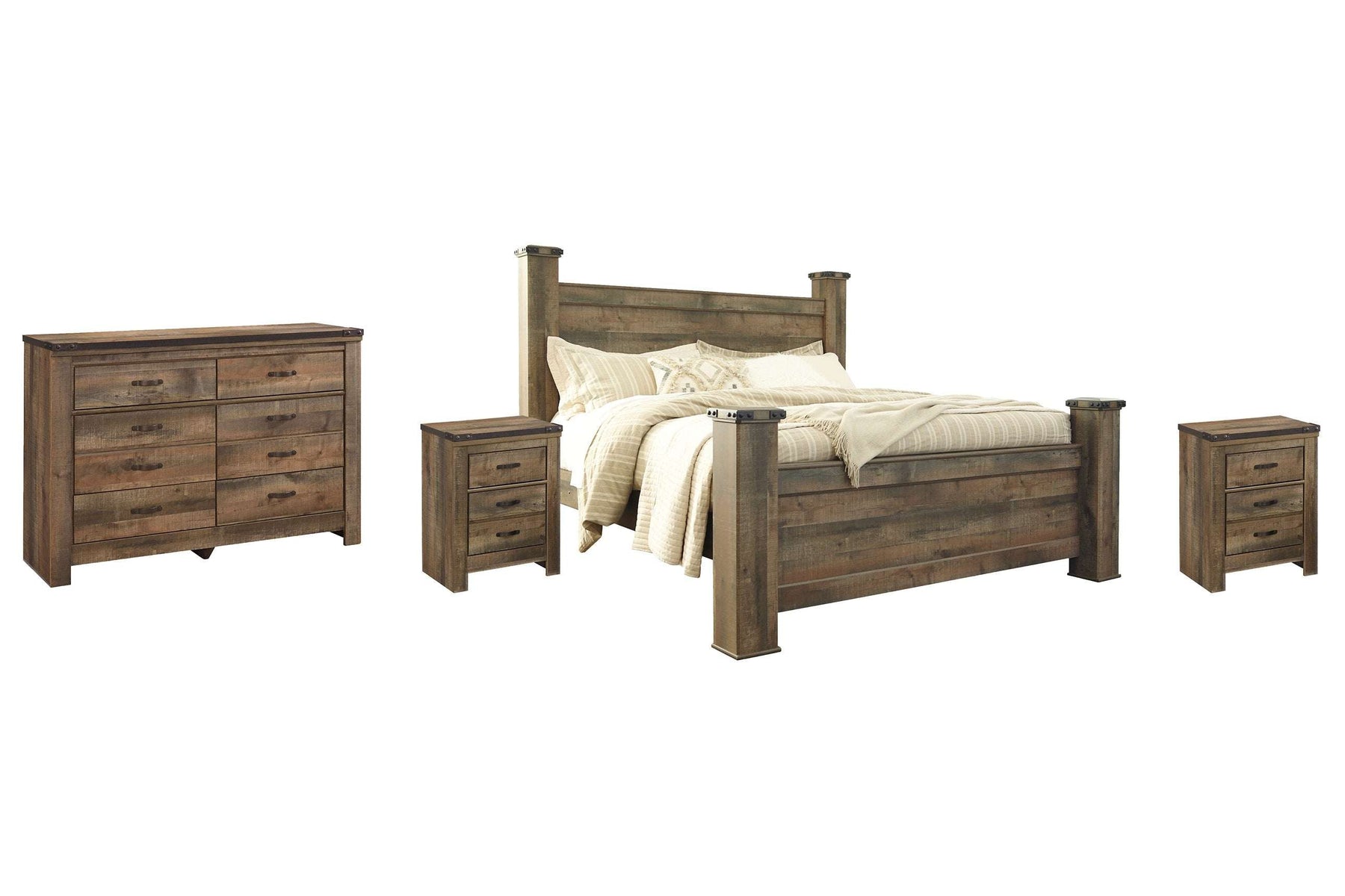 Trinell Bedroom Set - Fireplace Set - Half Price Furniture