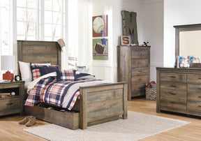 Trinell Bed with 1 Large Storage Drawer - Half Price Furniture